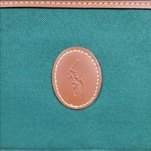 3 Vintage Polo Ralph Lauren Suitcases Two Carry On Size, One Hanging Wardrobe.